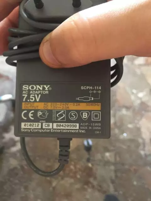 Alimentatore trasformatore SCPH-114 Sony PSONE originale, nuovo mai usato