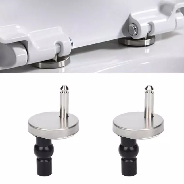 Pair Of Quality Top Fix Wc Toilet Seat Hinge Fittings Quick Release Hinges Kits