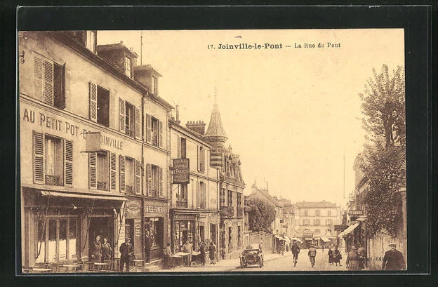 CPA Joinville-le-Pont, La Rue du Pont