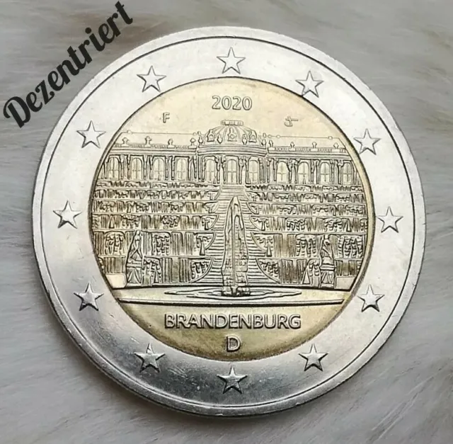 ◾▪️2 Euro Münze▪️◾ Deutschland 2020 Brandenburg ___❕Fehlprägung❕___
