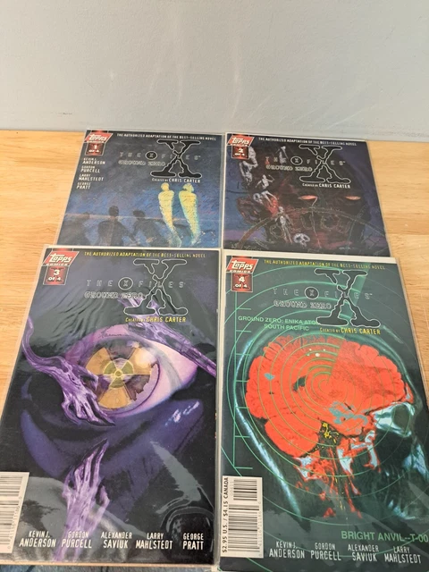 Topps Comics The X Files Ground Zero Set  1-4