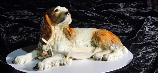 Antique Goldschlager Cocker Spaniel Porcelain Dog Figurine