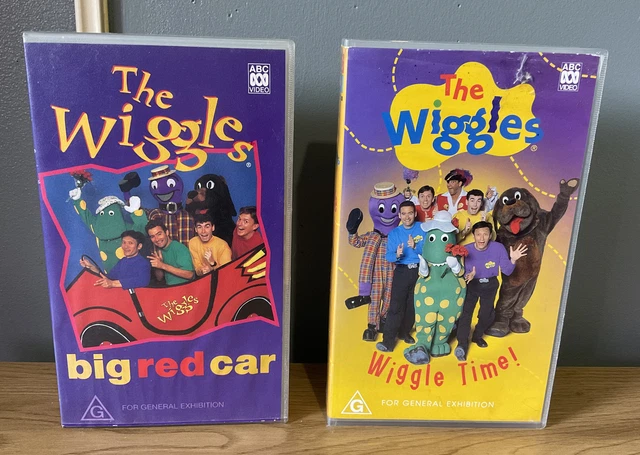 VHS THE WIGGLES - Big Red Car (1995) Wiggle Time (1998) - PAL