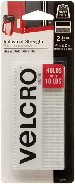 Adhesivo de alta resistencia soporta hasta 10 libras 4X2" (2 piezas) tiras 90200
