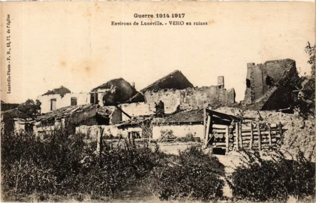MILITARY CPA Surroundings of Luneville-Veho in ruins (317615)