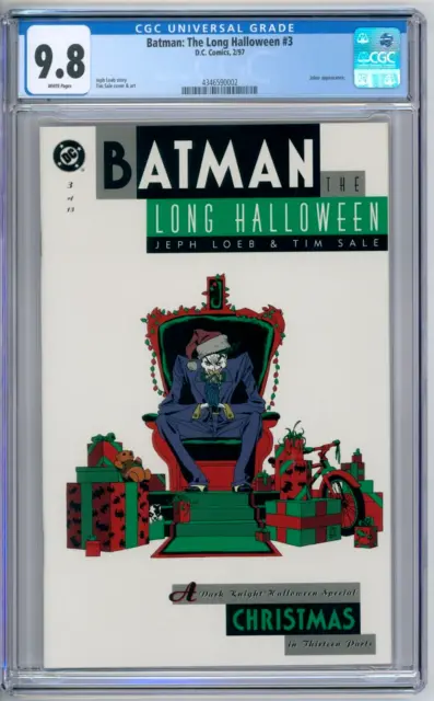 Batman The Long Halloween 3 CGC Graded 9.8 NM/MT Joker Christmas DC Comics 1997