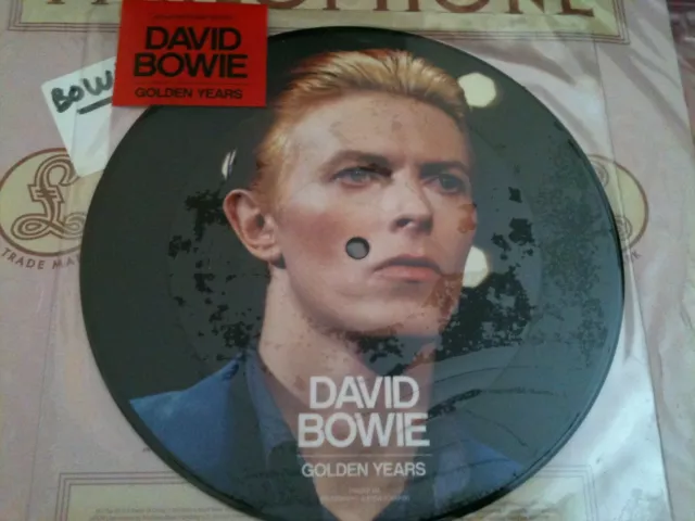 lot de 2 vinyles david bowie picture disc golden years 7 'et vinyle 25 cm sue