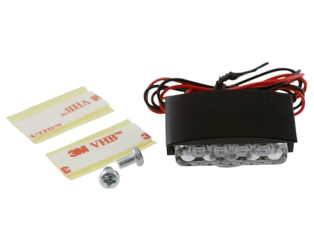 Éclairage de plaque d'immatriculation moto LED Mini avec boîtier en aluminium