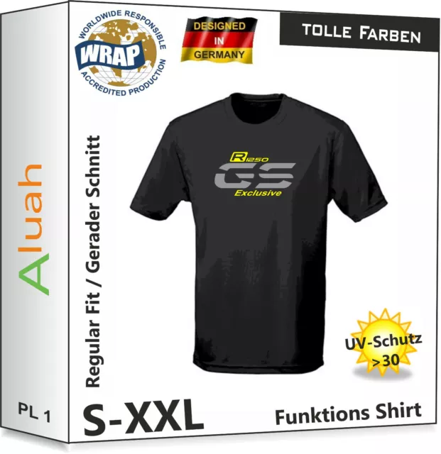 R1250GS Exclusive Funktionsshirt T-Shirt für BMW Fans Motorrad Shirt GS