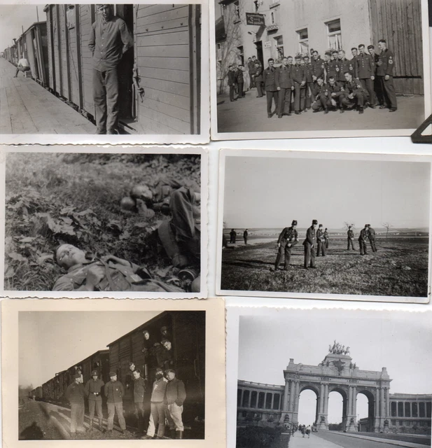 6  ORIGINAL GERMAN WW2  PHOTOS. b
