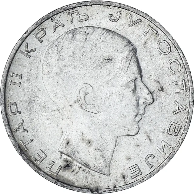 [#1023764] Coin, Yugoslavia, Petar II, 50 Dinara, 1938, EF, Silver, KM:24