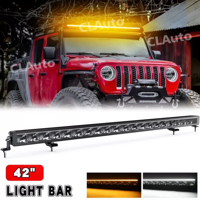 42inch LED Work Light Bar Off Road Spot Flood Combo Driving SUV UTV VS 40" DRL