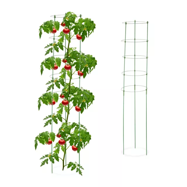 Rankhilfe Tomatenrankhilfe Pflanzenkäfig 2er Set Rankturm Rankstütze Tomatenturm