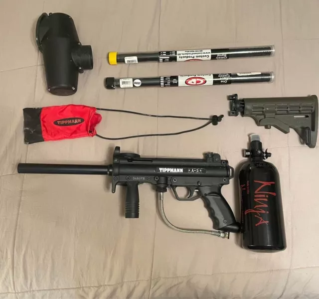 TIPPMANN A5 PAINTBALL Marker and Accessories $300.00 - PicClick