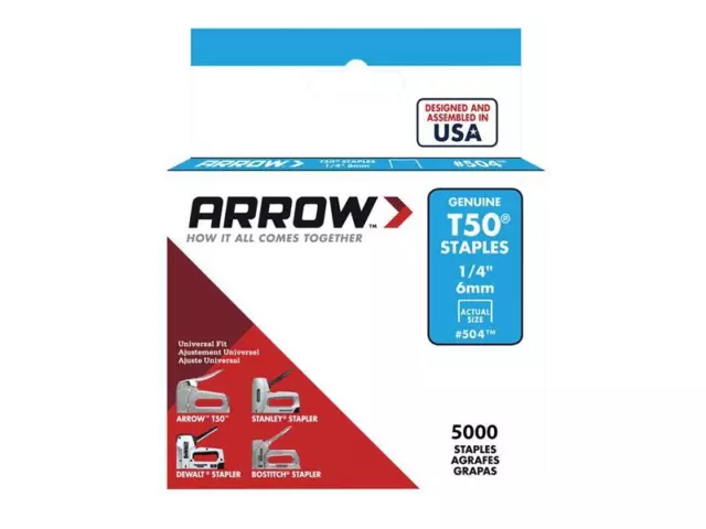 Arrow T50 Graffette 6mm (0.6cm) (Confezione Lotto 5000) ARRT5014IP