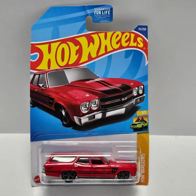 Voiture Miniature Hot Wheels 1/64 - Chevrolet Chevelle SS Wagon 1970 - Vert - #3/10 - Occasion