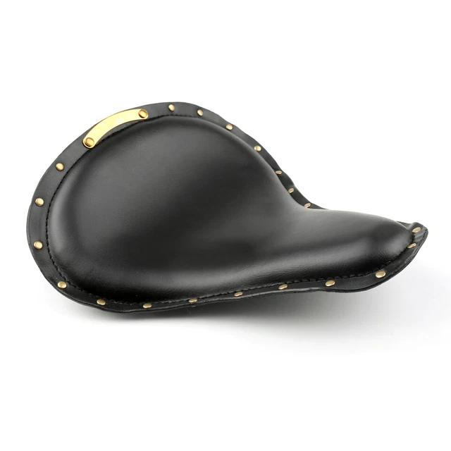 Cuir Solo Selle Siège Seat Pad Pour Sportster XL1200 883 Custom Black EF3