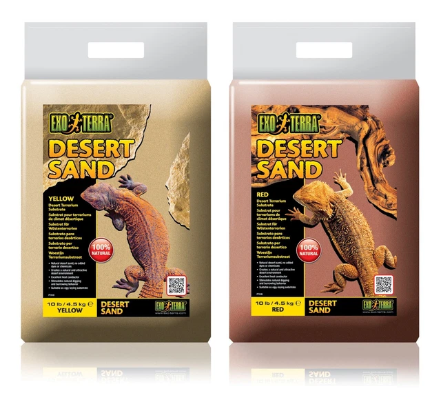 Exo Terra Desert Sand Red / Yellow 4.5kg Bag Reptile Vivarium Natural Substrate