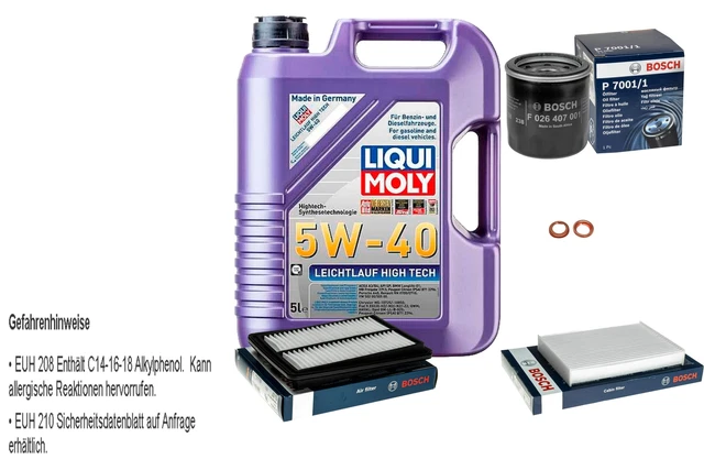 INSPEKTIONSKIT FILTER LIQUI MOLY ÖL 5L 5W-40 Für BMW 1er E87 116i 118i