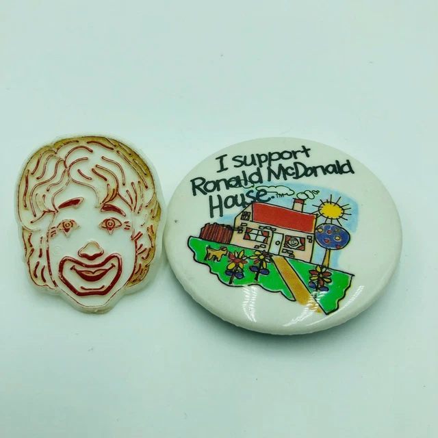 Vintage Mc Donalds Pins Ronald Mc Donald House Ring