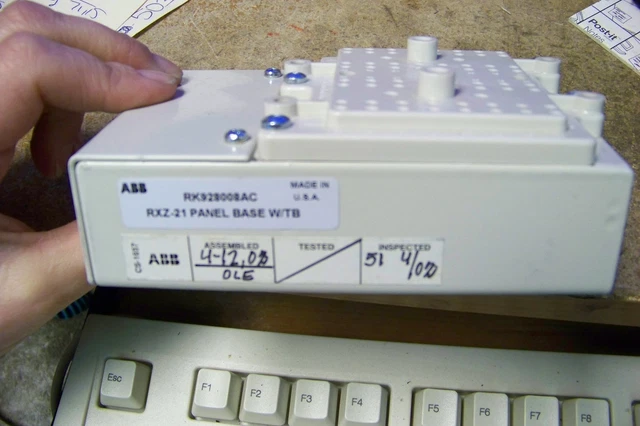 NOS ABB RXZ-21 panel base with terminal base EUR 135,66 - PicClick FR