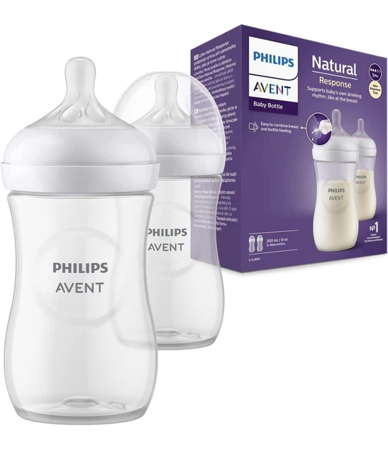 Botella Avent Philips 260 ml 9 oz respuesta natural LIBRE DE BPA - GRATIS AL DÍA SIGUIENTE 🙂