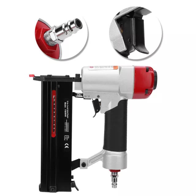 2 In1 Air Nail Gun 10-50mm Pneumatic Pin Nailer/Stapler Pneumatic Tool 75-100Psi