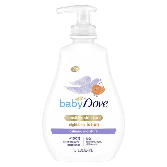 Baby Dove Sensitive Skin Care Baby Lotion for a Soothing Scented Lotion Calming