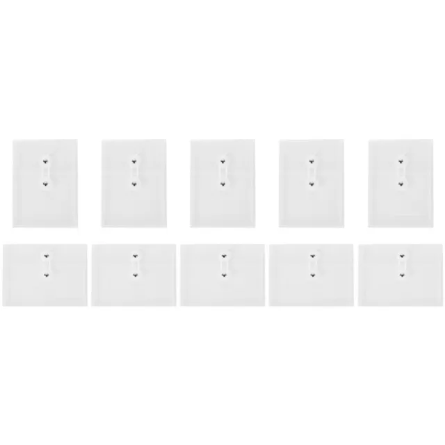 Clear Plastic Envelopes with Button Tie Closure (10pcs)-BY