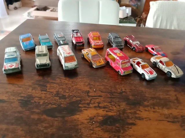 Lot camion Majorette 1/100 en l'état - voiture miniature de collection