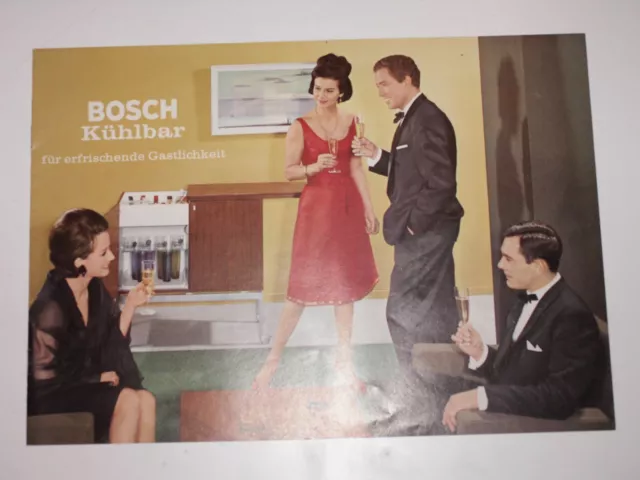 Vintage Bosch Kühlbar Prospekt (1958)