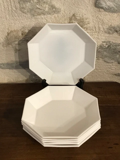 Grande Cocotte Ronde Arcopal Opaline – Blanc – Motif Fleur Bleu & Rose – Vintage