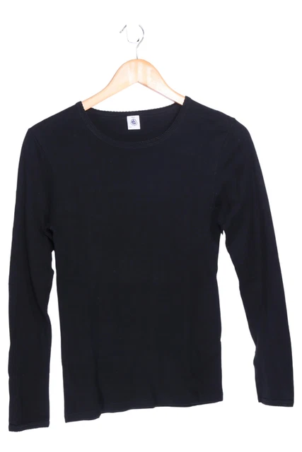 Petit Boat camicia a maniche lunghe uomo nera taglia M