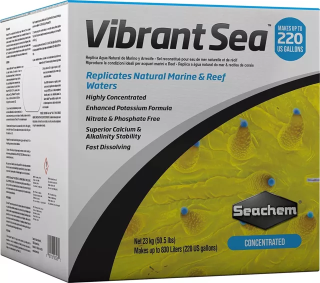 SEACHEM VIBRANT SEA SALT up to 220 gallon (833 L)