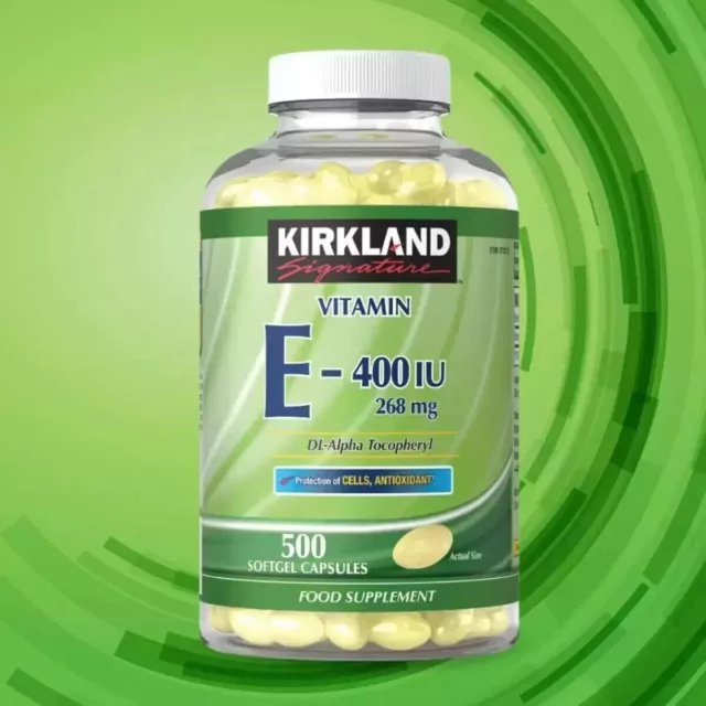 Kirkland Signature Vitamin 268 mg E-400 IE | DL-Alpha Nahrungsergänzungsmittel - 500 Kappen