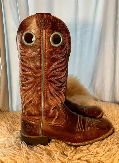 ARIAT LADIES ROUND Up Ryder Western Boots Sassy Brown 10017390 All Sizes NEW 194.00 PicClick