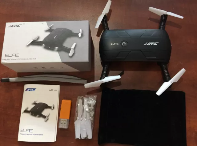 JJR/C H37Quadcopter Mini Selfie WiFi Camera RC Foldable Black Elfie Drone Age14+ 3