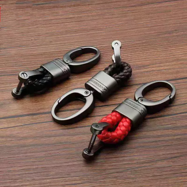 KEY CHAIN & LEATHER Belt Loop Key Holder Ring Keychain Keyring