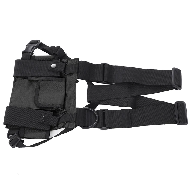 Sacoche Poitrine Harnais Utilitaire - Tissu Oxford, Multiple Poches, Pour Randonnée, Survie, Outdoor