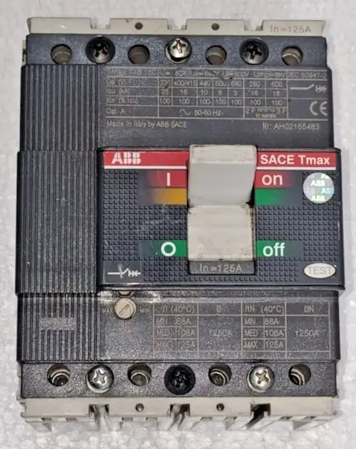 ABB T1B 160 Circuit Breaker w/ Paperwork & Mounting Screw Packet 125AMP TMAX