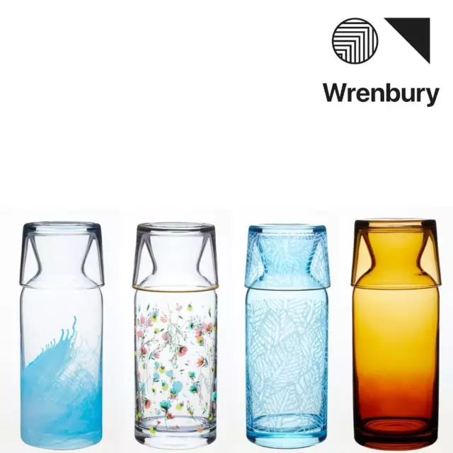 Wrenbury Bedside Water All in One Carafe Cup Tumbler Set in Various Colours
