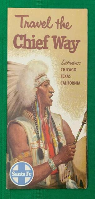 1962 & 1967 Lot Santa Fe Railroad AT&SF Travel Brochures ~ Aboard The Chief