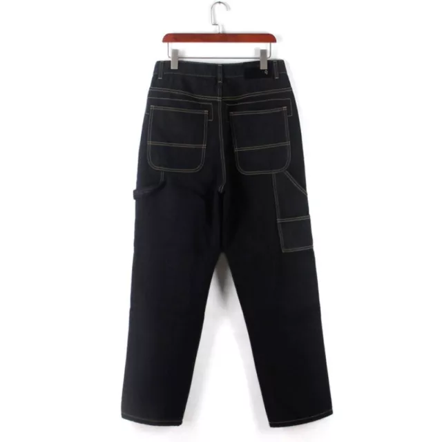 MEN HIP-HOP JEANS Denim Cargo Pants Baggy Loose Trousers Skateboard Pocket  £52.79 - PicClick UK