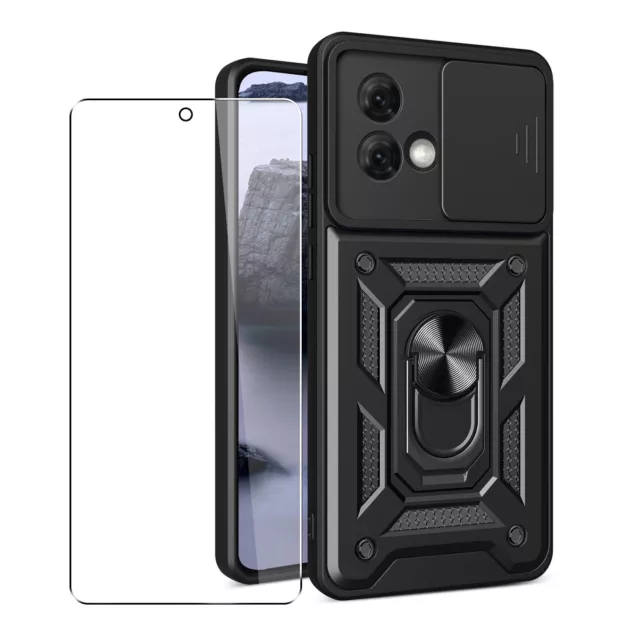 Coque Pour Motorola Moto G84 Housse Téléphone D'objectif D'appareil Black