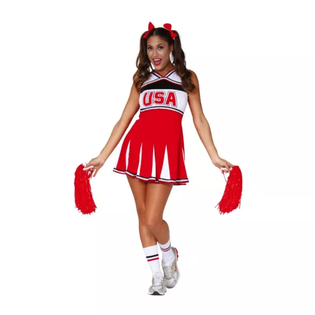 Déguisement Pom-Pom Girl Équipe Usa Femme