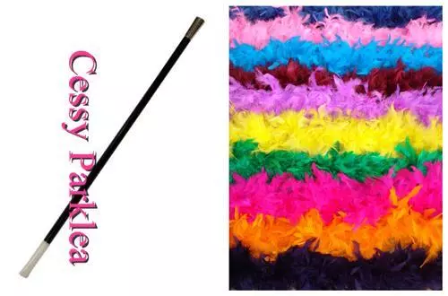 6 Foot Feather Boas + Cigarette Holder 1920's Flapper Costumes Accessory Kit