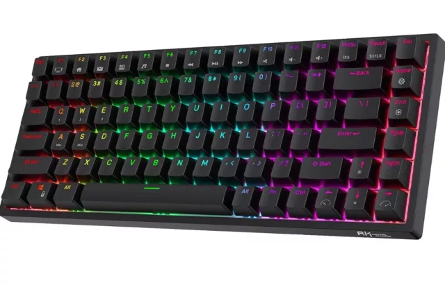 RK ROYAL KLUDGE RK84 Wireless Bluetooth/2.4Ghz 75% RGB Mechanical Games Keyboard