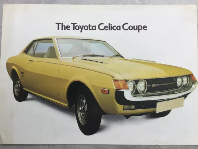 Toyota Celica 1600 Coupe ST UK Market Car Sales Brochure - 1974