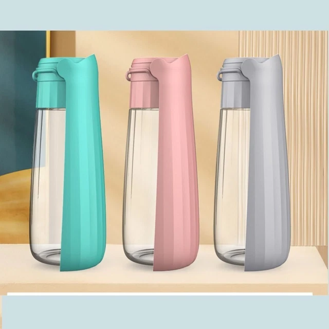 550ml Dog Water Bottle Foldable Pet Folding Drinker Portable   Small Large Dogs