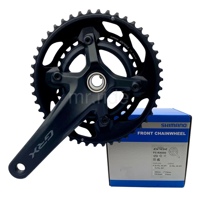 SHIMANO GRX FCRX600 Gravel Bike Crankset 2x11Speed 46x30T, 172.5mm